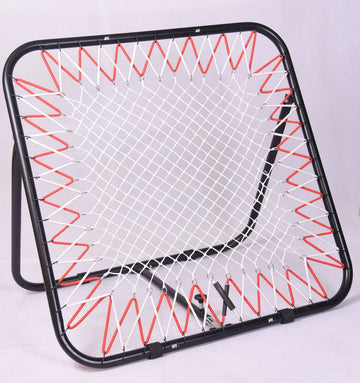 Quadro elástico de retorno de bolas com rede de tchoukball oficial 1 x 1m Pista e Campo