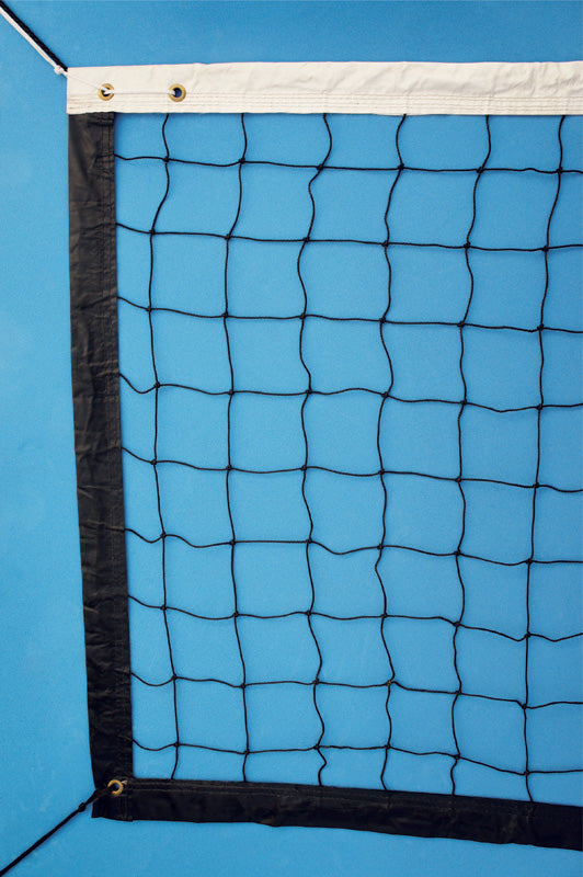 Rede oficial de voleibol com fio 2mm dimensões 9,75m (L) x 1,00m (A) com 04 faixas de vinil Velden
