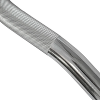 Barra W Super Curl 1,20m Olimpica Cromada Envolst