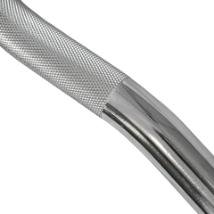 Barra W Super Curl 1,20m Olimpica Cromada Envolst