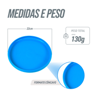 Frisbee de plástico para recreação 22cm econômico Pista e Campo Cor Azul