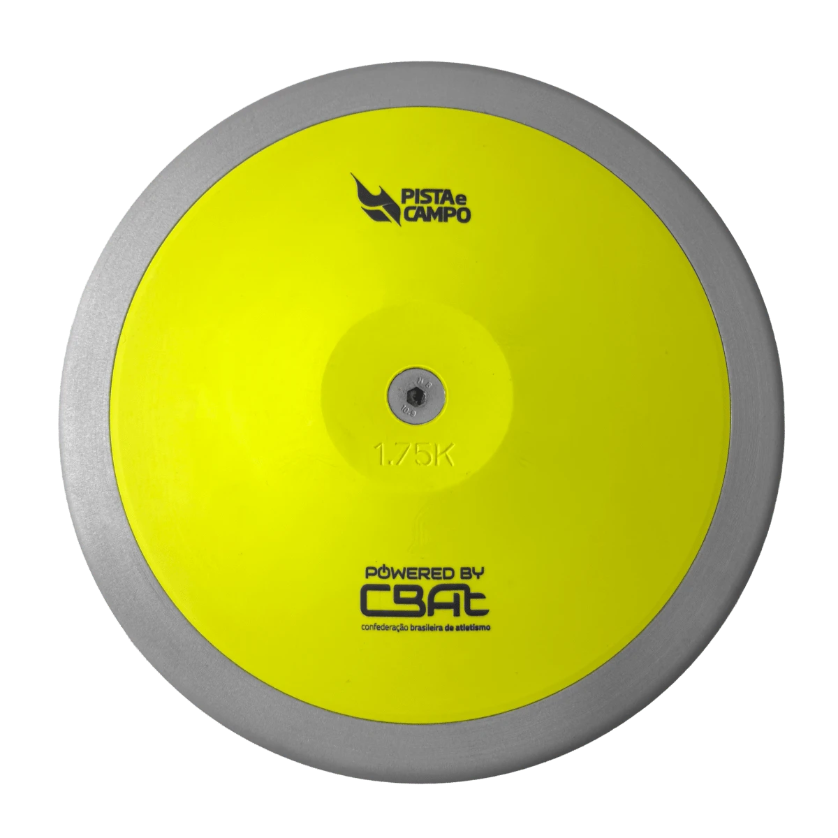 Disco de atletismo de aço e ABS 1,75kg Powered by CBAt