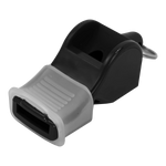 Apito de plástico tipo Fox com cordão Velden - Preto