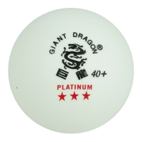 Bolinha de tênis de mesa 3 estrelas Platinium Giant Dragon - cnj com 6 und - BRANCA