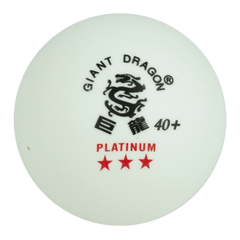 Bolinha de tênis de mesa 3 estrelas Platinium Giant Dragon - cnj com 6 und - BRANCA