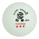 Bolinha de tênis de mesa 3 estrelas Platinium Giant Dragon - cnj com 6 und - BRANCA