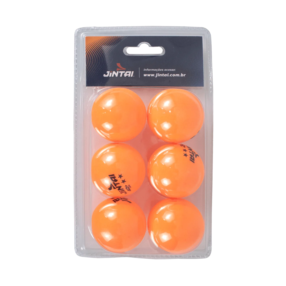Bolinha de tênis de mesa 2 estrelas Jintai - cnj com 6 und