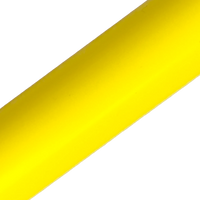 Bastão haste de PVC 1,50m desmontável em três partes amarelo Velden