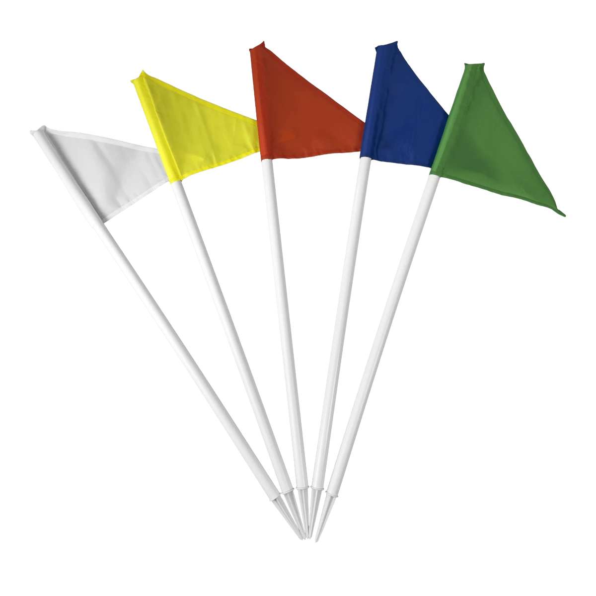 Bandeirolas plásticas multiuso alta Pista e Campo - cnj com 5 und (1-5) Cor:Colorido