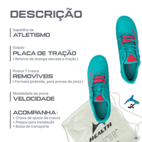Sapatilha de atletismo para velocidade premium Health