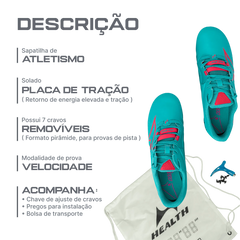 Sapatilha de atletismo para velocidade premium Health
