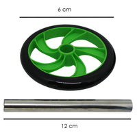 Roda abdominal para exercícios Pista e Campo - dimensões