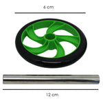 Roda abdominal para exercícios Pista e Campo - dimensões