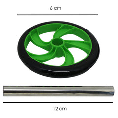 Roda abdominal para exercícios Pista e Campo - dimensões