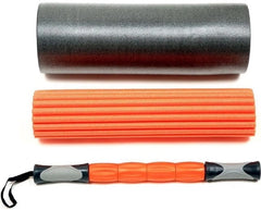 Rolo massagem liberação miofascial Mbfit - Kit 3 em 1