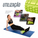 Rolo de massagem e liberação miofascial 30cmx11cm Pista e Campo - verde