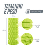 Rolo de massagem e liberação miofascial 30cmx11cm Pista e Campo - verde