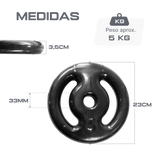 Anilha vazada revestida 5kg Pista e Campo