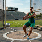 Martelo de atletismo de ferro 8,00kg Pista e Campo - com cabo e empunhadura