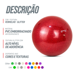 Bola Ginástica Rítmica Oficial 400g Glitter Gracios - Roxo
