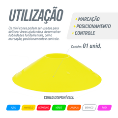 Minicone de sinalização de plástico 5cm Velden - Azul