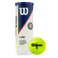 Bolinha/bola de tênis de campo Roland Garros Wilson - tubo com 3 und