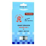 Bolinha de tênis de mesa 1 estrela Silver Giant Dragon - cnj com 6 und - BRANCA