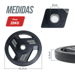 Kit 100kg Anilhas Olímpicas Profissionais Vulcanizadas Envolst