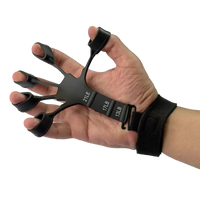 Kit para exercícios de fortalecimento de dedos, mãos e punho Envolst - Cor: Preto