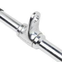 Puxador Barra Reta 50cm Pulley Cromado Maciço com Giro Envolst