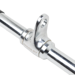 Puxador Barra Reta 50cm Pulley Cromado Maciço com Giro Envolst