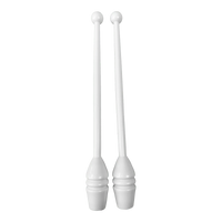 Maças de ginástica rítmica adulto 45cm Gracios - Branco