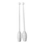 Maças de ginástica rítmica adulto 45cm Gracios - Branco