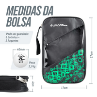 Kit 2 Raquetes de Tênis de Mesa com Bolsa e 3 Bolas Giant Dragon