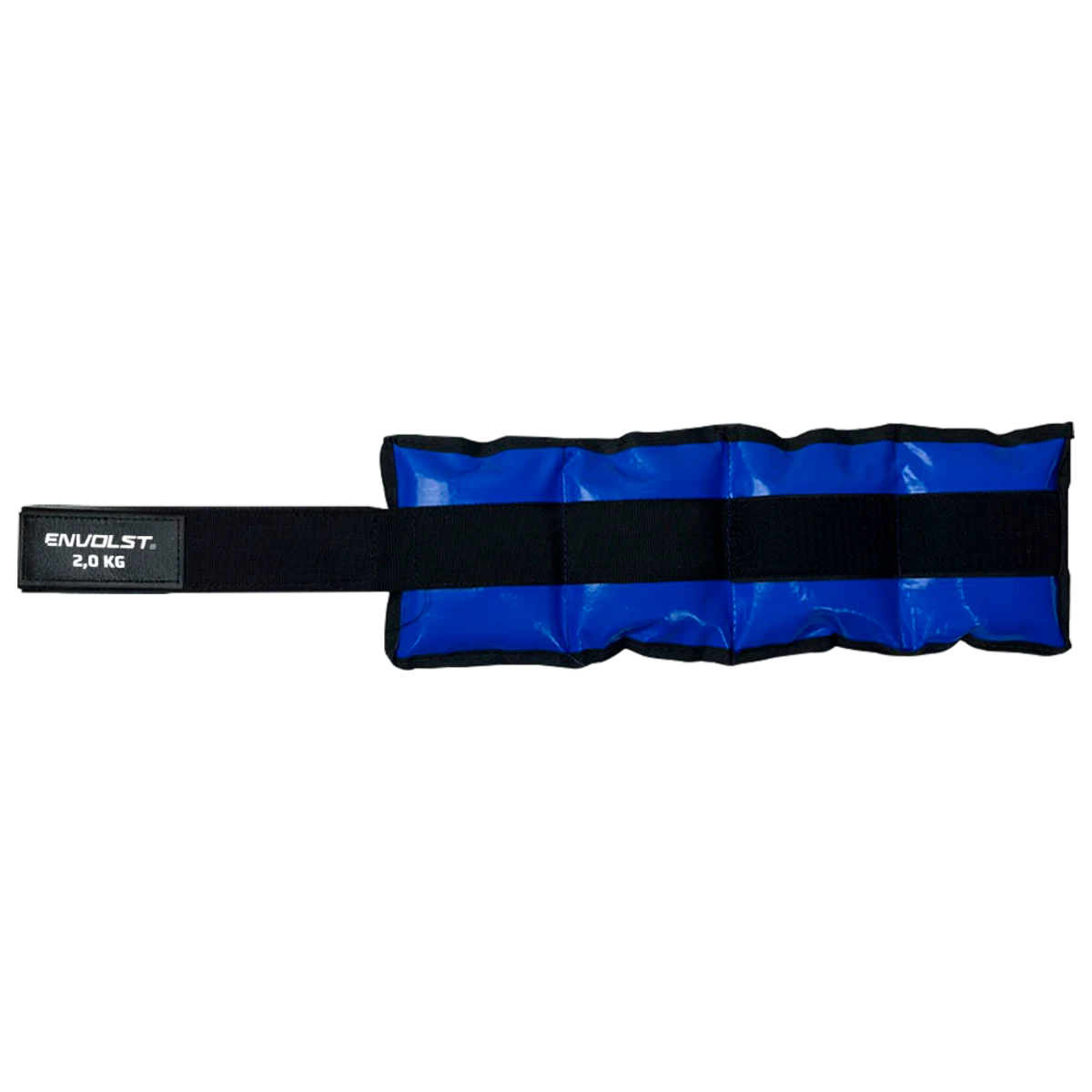 Tornozeleira caneleira em vinilona azul profissional 2kg Envolst - par