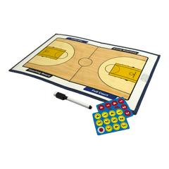 Prancheta tática magnética com caneta para treinamento de basquete Pista e Campo - Modelo pasta azul
