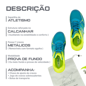 Sapatilha de Atletismo Provas para Fundo Health