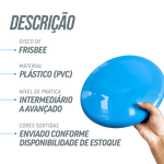 Frisbee de plástico adulto 27cm 175g ultimate disc Pista e Campo - Azul
