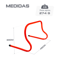 Barreirinha de agilidade em plástico ABS 30cm de altura Velden