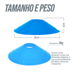 Minicone de sinalização de plástico 5cm Velden - Azul
