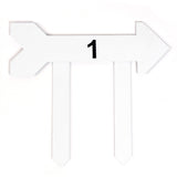Flechas de chão numeradas de orientação para minigolfe Pista e Campo - cnj com 9 und (1-9)