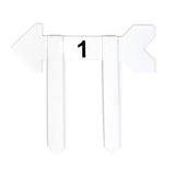 Flechas de chão numeradas de orientação para minigolfe Pista e Campo - cnj com 9 und (1-9)