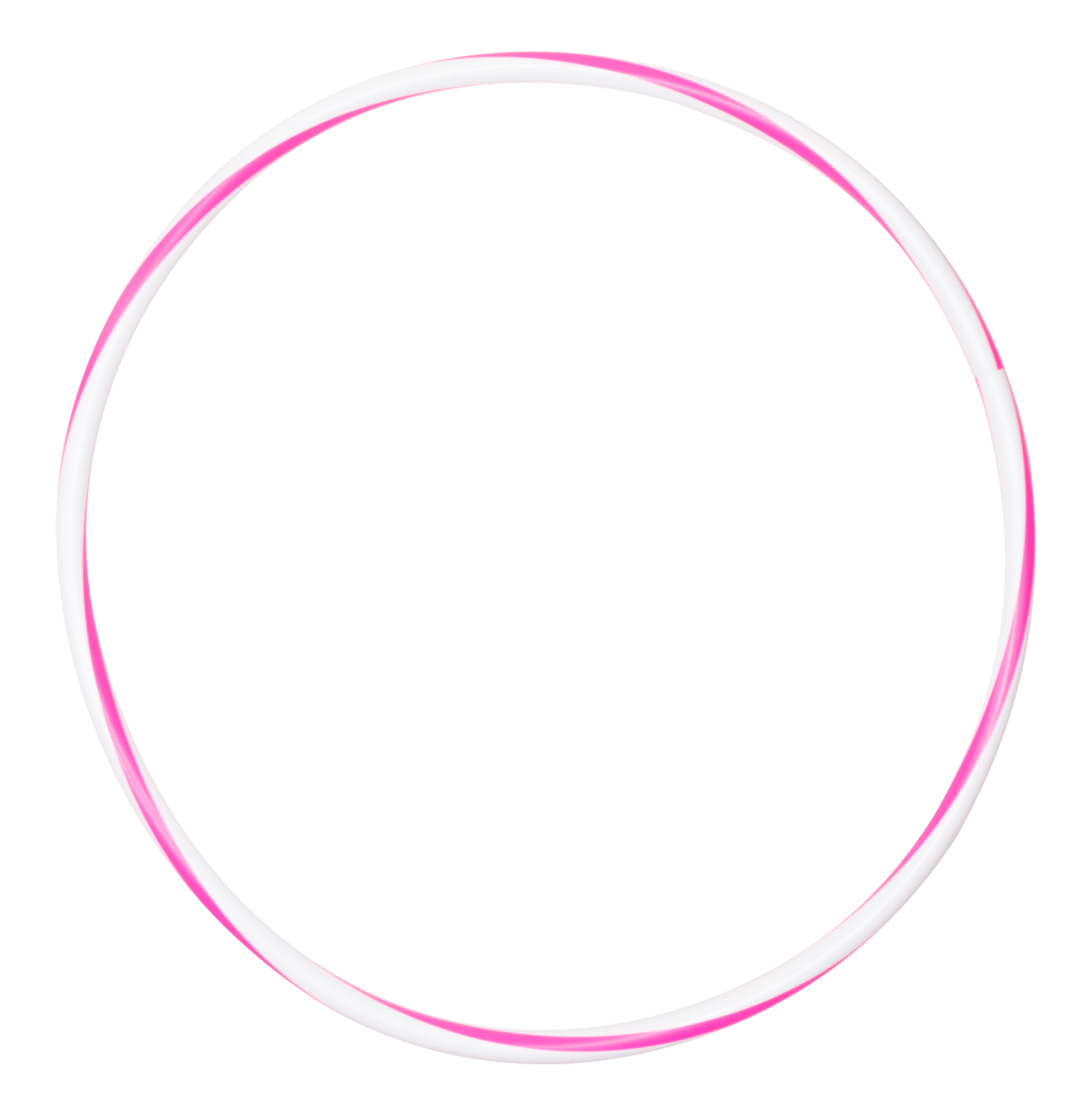Arco de ginástica rítmica bambolê em espiral 90cm de diâmetro Gracios - Azul e Branco