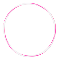 Arco de ginástica rítmica bambolê em espiral 90cm de diâmetro Gracios - Azul e Branco