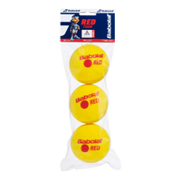 Bolinha bola de tênis de campo de espuma iniciantes Babolat Red Foam - pacote com 3 und