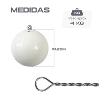Martelo de aço 4kg 102mm IAAF Vinex - com cabo e empunhadura