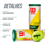 Bolinha/bola de tênis de campo Championship Regular Duty Wilson - tubo com 3 und