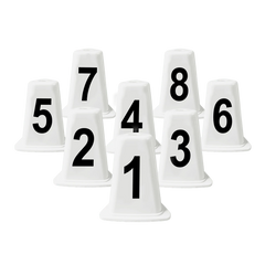 Indicador de raias de plástico ABS com 50cm Pista e Campo - cnj com 8 und (1-8)