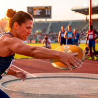 Disco de aço e ABS 1,00kg iniciante WA-IAAF Vinex