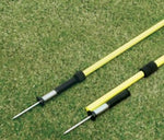 Baliza (slalom) com estaca reclinável e ajustável de aço Pista e Campo - cnj com 12 und (com bolsa)